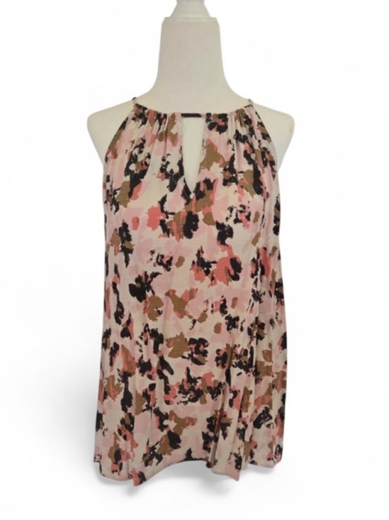Nine West Tops - Nine West graphic halter tank top, modern, fluid halter silhouette, size L NWT